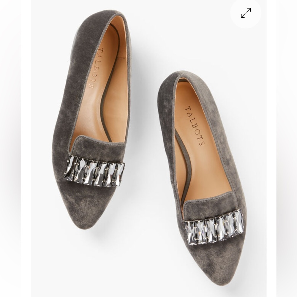 Talbots Grey Edison Stone Flat Shoes